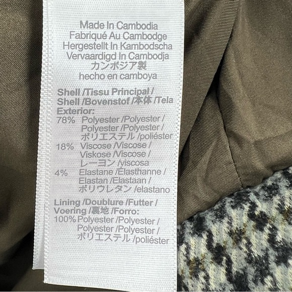 Madewell NWT Oversized Knit Blazer in Houndstooth True Black size Medium - Picture 8 of 10